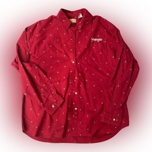 Womens size XL Wrangler Button Up